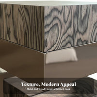 Decorative Pedestal Table Modern design Shaped End Table Artistic Design Minimalist Aesthetic for Entryway, Bedroom, Office