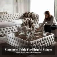 2 Pieces Oval and Round Nesting Tables Italian-Inspired aesthetic Coffee Table Set Modern Minimalist Household Furniture for Apartment Dwellers, Bedroom