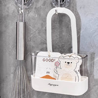 Kitchen Faucet Holder Drainage Design Faucet Hanging Basket Space-Saving Hanging Sink Holder for Washroom