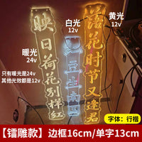 霓虹灯户外防水挂树灯景观灯带装饰春节彩灯吊装发光字古诗词灯串