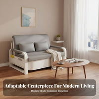 Foldable Design Pull-extendable Armchair Bed Space-Saving Folding Ottoman Bed twofoldUse adaptable Seating Multi-Functional for Small Apartment Dwellers, Homeowners, Office Workers, Balcony, Guest Room