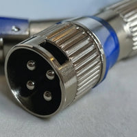 XLR to Thread Adapter Silver Inline Coupler Rugged for Tight Confined Areas
