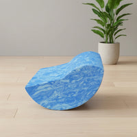 Stretching Practice Block with Curved Profile Stable Cushioned Shaped Stretching Practice Wedge Dense Foam Blocks for Yogis, Home Gym