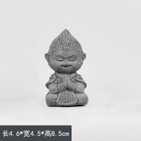 斗战圣佛孙悟空齐天大圣摆件家居客厅茶宠龙龟微景观假山鱼缸造景 坐禅悟空带金箍棒