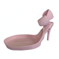 3D Printed High Heel Jewelry Tray Multi-Functional Storage High Heel Decor Tray Lightweight Spike Heel Trinket Dish Space-Saving for Dressing Table