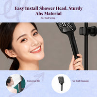 High Pressure Shower Head, Handheld Pressurized Spray, Adjustable Modes, Leak-resistant, Bathroom enhancement