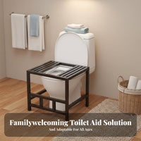 Over-Toilet Squatting Frame Non-Slip Bathroom Accessory Rust-Proof for Seniors
