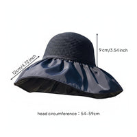 UPF 50+ Summer Protection Hat Lightweight & Breathable Hollow Top Summer Hat
