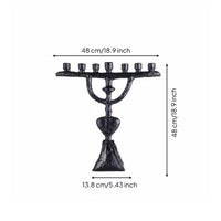 Abstract 7arm Candle Holder Creative Design Modern Art Candle Stand Stable Base Table Centerpiece for Entryway