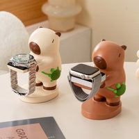 Capybara Watch Stand Resin Charging Holder for Smartwatches