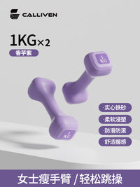 哑铃女士家用健身器材儿童瘦肚子3公斤小哑铃杠铃组合套装2kg一对