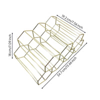 Wine Rack Modern Beverage Rack with Geometric Design Decorative for Kitchen, Dining Room