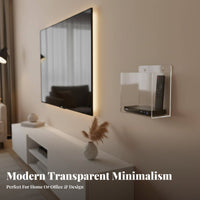 Multicompartment Phone Cabinet Transparent Design vertical surfaceMounted Box Space-Saving
