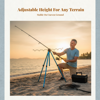 Retractable aluminum fishing rod holder for outdoor support