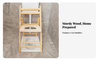 Folding Wooden Potty Chair Foldable Design Mobility Assistance for assistancegivers