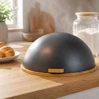 Bread Storage Compact Storage Unit Profile Bamboo Bread Box Rounded Rectangular