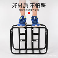 Bicycle Rear Basket for Mountain Bikes, Folding Bikes, Large Capacity Metal Basket