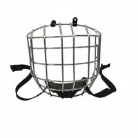 Safeguarding Hockey Helmet Mask Clear Vision Ice Hockey Face Shield Shock Resistant Face Mask Face Shield Adjustable Straps for Adults, Training