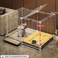狗笼子小型犬带厕所分离中型犬宠物狗狗围栏狗窝厕所一体室内家用