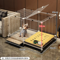 狗笼子小型犬带厕所分离中型犬宠物狗狗围栏狗窝厕所一体室内家用