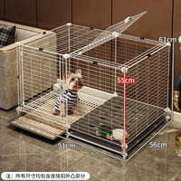 狗笼子小型犬带厕所分离中型犬宠物狗狗围栏狗窝厕所一体室内家用
