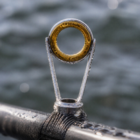 Stainless Steel Platinum Fishing Rod Tip Guide Rings for Sea Rods and Lure Rods