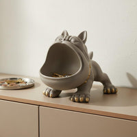 French Bulldog Key Bowl Entryway Organizer Dog-Shaped Key Tray Easy to Clean