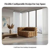 3 Pieces adaptableCombination Configurable Seating Reconfigurable Living Room Furniture Plush Upholstery airyLike Comfort