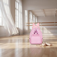 Lightweight Sequin Dance Bag Large Capacity Ballet Backpack Adjustable Padded Straps Girls Ballet Backpack Wear-Resistant Nylon for Young Dancers, Kids, Toddlers, School, Travel