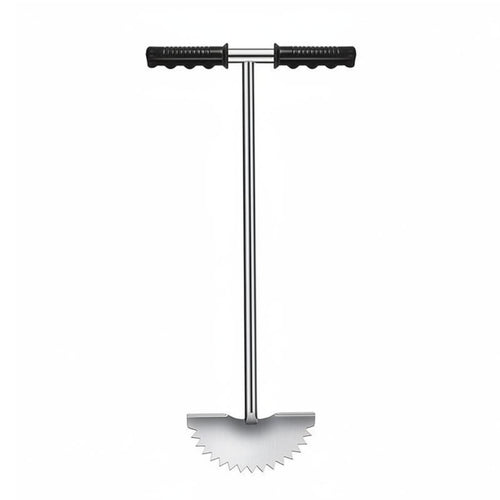 T-Handle Lawn Edger Saw-Tooth Head Stainless Steel Lawn Edger Textured Grips