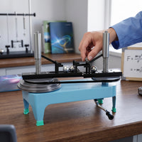 Centripetal Force Apparatus with Hand Crank Belt-Driven Centripetal Force Demonstrator Easy to Use Demonstration Model for Physics Teachers