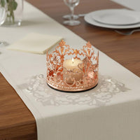 Crown Candle Holder Hollow-out Design Baroque Metal Crown Romantic Atmosphere