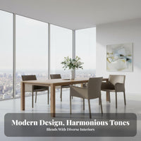 Upholstered Armchair Light Luxury Upholstered Side Chair Minimalist Design Nordic Aesthetic for Dining Room, Restaurant, Bedroom