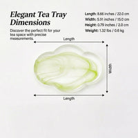 Glass Tea Tray, Modern Minimalist Style