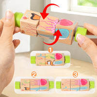 Wooden 3D Puzzle Toy for Kids, Animal and Dinosaur Themes