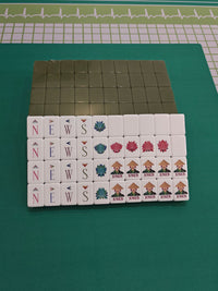Custom Acrylic American Mahjong Tiles - 4-Layer Set in Dark Green