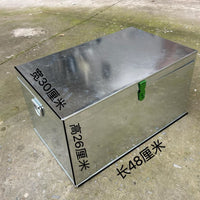 德国进口铁盒子有盖五金工具箱子大号储物箱收纳铁皮加厚白铁