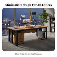 L-Shaped managerial Desk Modern Design Office Furniture Minimalist aesthetic Easy Assembly for Managers, managerials