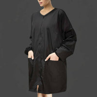 Waterproof Technician Cape Lightweight Hair Stylist Work Gown Neck zip Barber Apron for Barbers