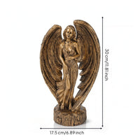 Angel Figurine with Wings Resin Angel Figurine Elegant for Bookshelf, Art Lovers