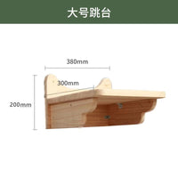 实木猫窝墙壁挂式猫窝猫爬架墙壁式跳台跳板猫窝 太空舱直径30
