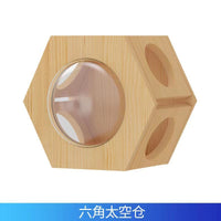 实木猫窝墙壁挂式猫窝猫爬架墙壁式跳台跳板猫窝 太空舱直径30