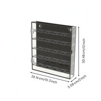Acrylic Coin Cabinet Clear Wall-Mounted Coin Display Front-Opening