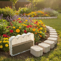 Concrete Mold with Edge Curved for Flower Bed, Gardeners, Homeowners
