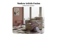 Space-Saving C-Shaped End Table Minimalist & and design Bedside Stand Modern Design Household Furniture Light Luxury for Apartment Dwellers, Students, property owners, Bedroom, Small areas, Living Room, Home Office