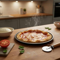 Perforated Pizza Pan Flat Base Cooking Tool Even Heating