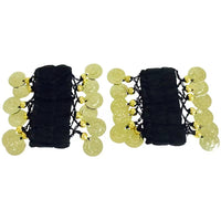 Belly Dance Bracelet Indian Dance Accessory Hand Ornament Anklet with Chiffon Coin Charm Multicolor Dance Costume Bracelet