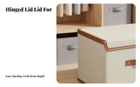 Foldable Frame Storage Box Stackable Closet Organizer two-two-direction fastener Opening