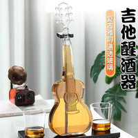1kg Whiskey Decanter Guitar-Shaped Glass Bottle