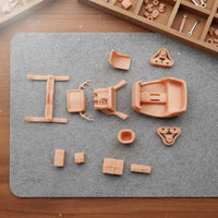 Winter Sleigh Model Kit Panel Lines Miniature Sleigh Vehicle Model Ribbed